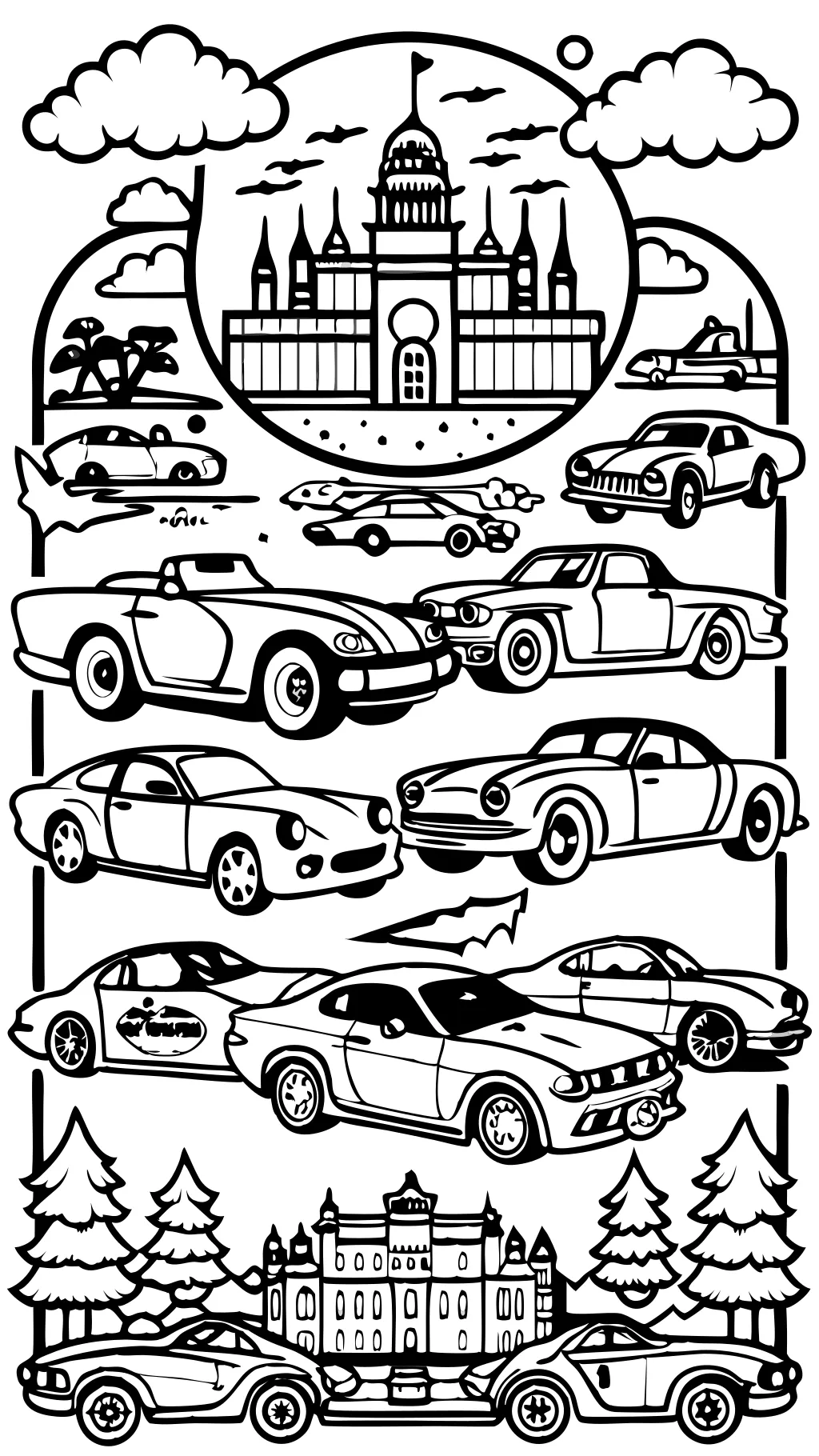 adult coloring pages cars